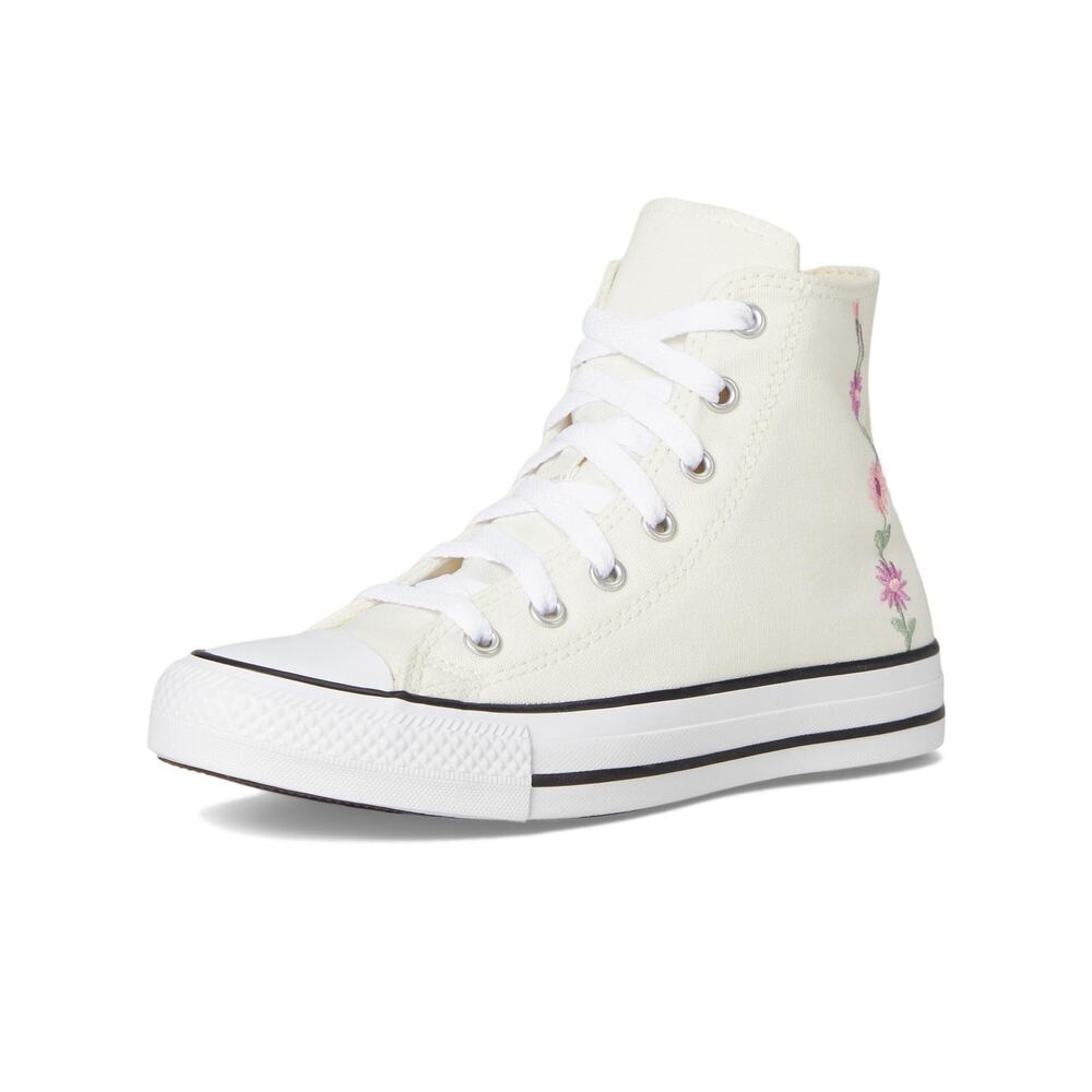 NWT Converse Chuck Taylor Floral Big Kid Sneakers Egret light Unisex 5.5 Youth